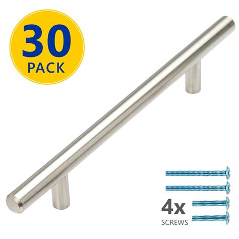 cabinet knob stainless steel|kitchen cabinet pulls 30 pack.